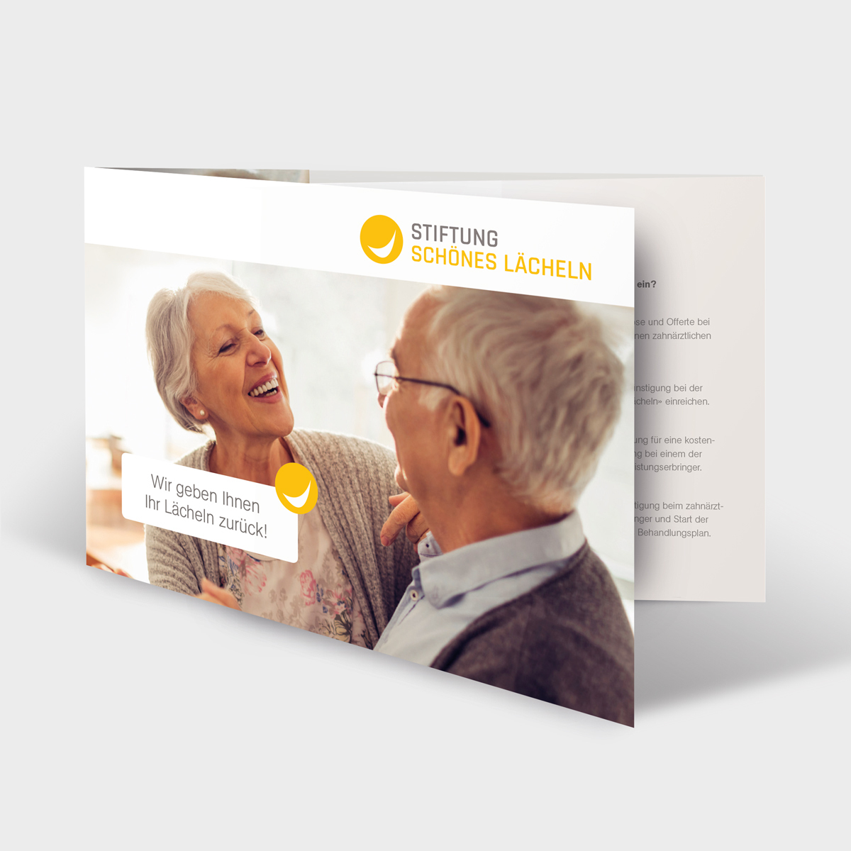 Flyer Stiftung Schoenes Laecheln